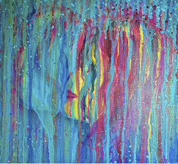 Mixed Media Abstract Painting