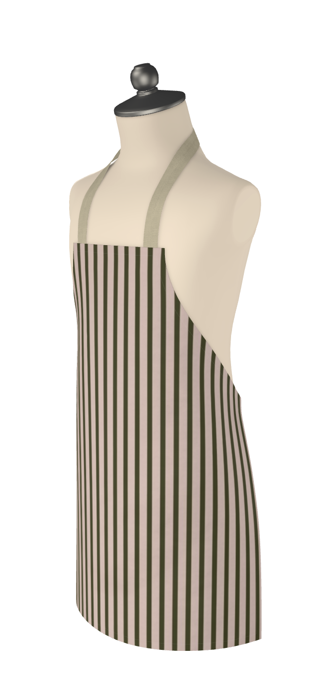 Saunter: Cabana Stripe in Strawberry Chiffon Repeat Pattern - Image 5